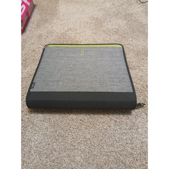 Mead Five Star Trapper Keeper Binder Folio Green, Gray, & Black Zipper Style - Picture 4 of 9